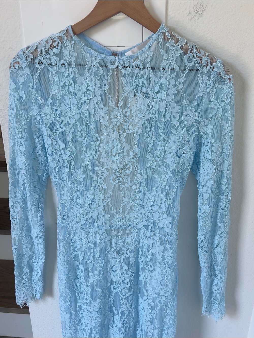 Bronx and Banco Bronx & Banco Electra Lace Gown Maxi Dress Blue - Picture 7 of 14